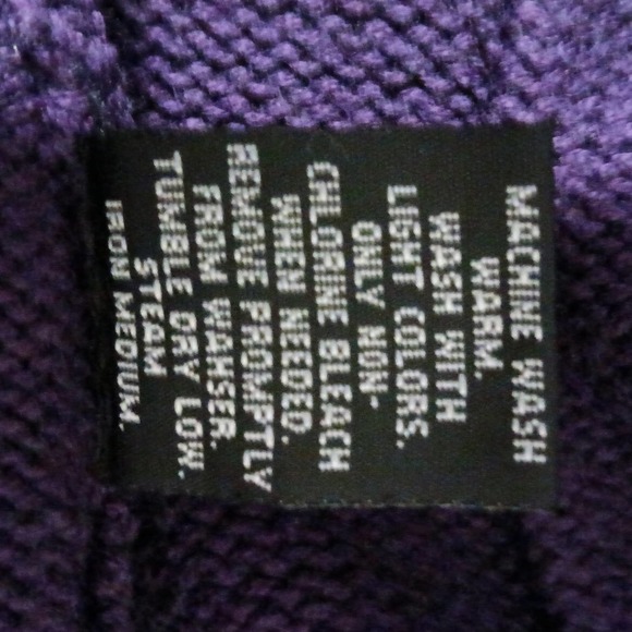 The Limited Purple Ribbed Knit Cardigan Button Up Size Small - Picture 7 of 7